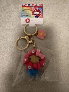 万博 サンリオ ミャクミャク 立体マスコットキーホルダー 日焼け ハローキティ