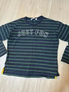 familiar 長袖カットソー 120cm ストライプ