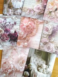 トレペ音袋【Roses violettes et roses③】