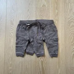 H&M ベビーパンツ スウェットパンツ2枚セット ブラウン 4-6m