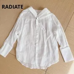 RADIATE  シャツ　新品　9号　白　ブラウス RADIATE シャツ 新品 9号 白 ブラウスの通販 by 気になることは購入前