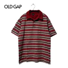 00s OLD GAP Open Collor Border Polo 03年