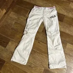 FILA レディースパンツ ホワイト　秋冬用