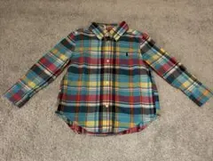 【美品】Ralph Lauren 長袖チェックシャツ 100cm 子供服