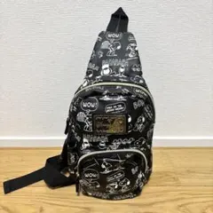 スヌーピー ピーナッツ 女の子 小学生 ショルダーバッグ ボディバッグ 黒