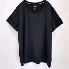 【美品】 ユニクロドライＥＸクールネックＴ　XL
