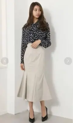 rienda ／ Mermaid Panel H/W SK ベージュ Mサイズ