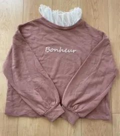 トレーナー　スウェット　レース襟付き　フリーサイズ　ゆったり