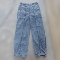 GU　コクーンジョガープルオンパンツ　ブルー　М