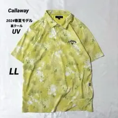 キャロウェイ メンズ ゴルフウェア 裏クール フラワープリント シャツ 24春夏