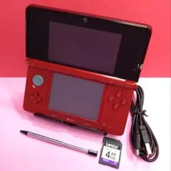 ニンテンドー 3DS 赤 フレアレッド 本体 付属品 任天堂　950