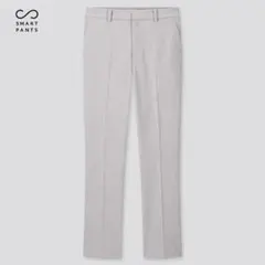 UNIQLO スマートアンクルパンツ Lサイズ ライトグレー