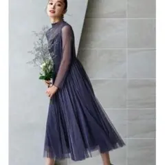 日曜限定価格 美品 ルイルエブティック ラメチュールワンピース ドレス 結婚式のサムネイル