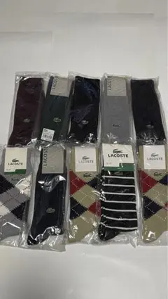 ラコステ ワンポイント ソックス　10足組