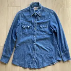70s DEE CEE ウエスタンデニムシャツ 濃紺 USA製