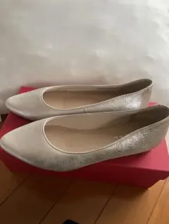 ★値下げ★新品未使用　REGAL シルバー フラットパンプス 23