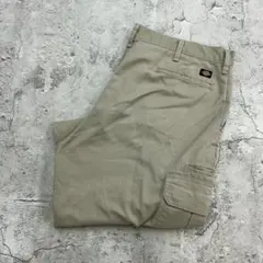 Dickies　ワークパンツ　カーゴパンツ　W39　ベージュ　古着