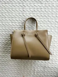 【美品】ＺＡＲＡ ベージュ レザー ミニバッグ