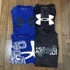 【訳あり4枚】アンダーアーマー Tシャツ まとめ売り YLG YXL 140