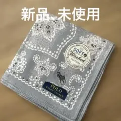 ★POLO RALPH LAUREN★【新品、タグ付】バンダナ柄大判ハンカチ