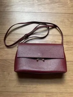 ジャンニノターロ（GIANNI NOTARO） バーガンディ レザー ショルダー