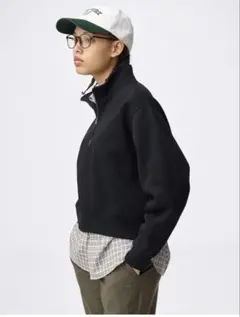 GU ヘビーウェイトスウェットハーフジッププルオーバー M 美品