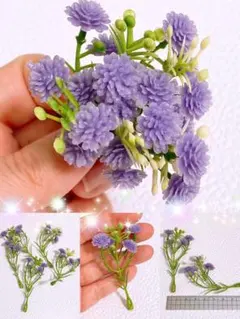 紫色 ★ミニチュア ドールハウス お人形の花束5束 デコパーツ おままごと