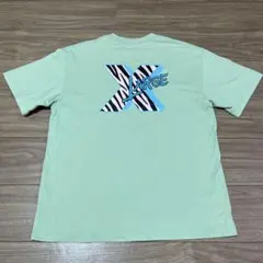 【エクストララージ】半袖 Tシャツ L ミントグリーン ゼブラ バックプリント