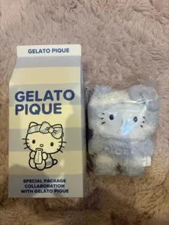 ジェラートピケ　キティ　ぬいぐるみチャーム　ブルー　サンリオ