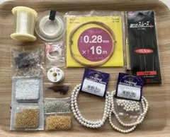 ビーズ材料いろいろ《ワイヤー・部品等》まとめ売り