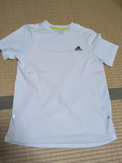 adidas キッズ Tシャツ 160cm ホワイト