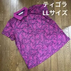 ティゴラ♡大きいサイズ　ゴルフポロシャツ　ピンク