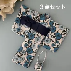 22cmドール服 紺 あじさい 浴衣3点セット - メルカリ