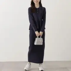 【青島心さん着用】ポロペプラムＳＥＴＵＰ / 1215240004