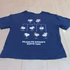 PEANUTS スヌーピー Tシャツ ダークブルー