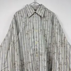 GUESS 総柄シャツ ストライプ ホワイトのサムネイル