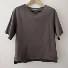 theory luxe ブラウン系　 半袖カットソー　コットン100%サイズ32のサムネイル