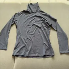 ユニベイズタートルネック メンズ 長袖 Tシャツ インナー 薄手 綿 ハイネック
