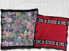 FEILER フェイラー　ハンカチ　花　used ２枚セット