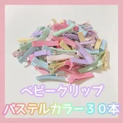 ベビークリップ　パステルカラー３０本セット