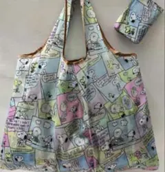大容量　エコバッグ 軽量　　キャラクター　スヌーピー　新品