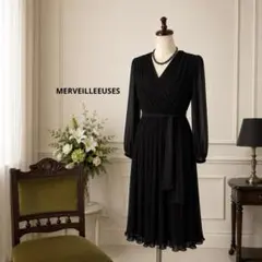 美品　MERVEILLEEUSES ブラックフォーマル　ワンピース