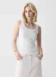 GAPモダンタンクトップ WHT XSのサムネイル