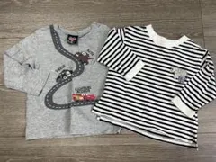 petit main ストライプTシャツ カーズ Tシャツ