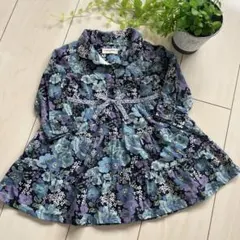 【SENSE OF WONDER 】♡長袖ワンピース 花柄 コーデュロイ素材