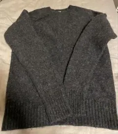 UNIQLO ダークグレー ニットセーター M