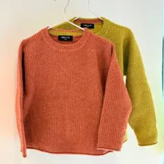 【極美品】コムサイズム セーター2点セット お揃いコーデ 110 & 120