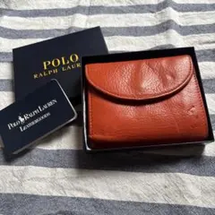 Polo Ralph Lauren 二つ折り財布 オレンジ