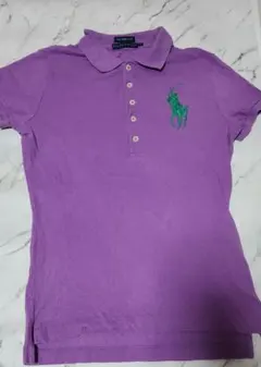 レトロ　Ralph Lauren ポロシャツ パープル