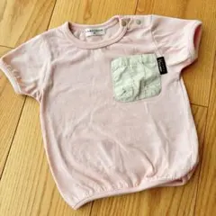 80 トイザらス　ポケット付　Tシャツ トップス　ピンク 子供服　ベビー服　夏のサムネイル